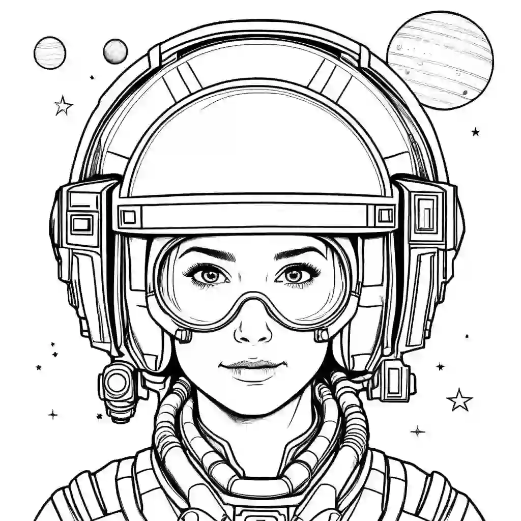Interstellar Travellers coloring pages